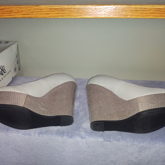 Rock & Republic Size 10 Wedge Heels in pewter - Picture 3 of 5